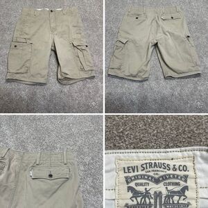 Levis mens Cargo Short sz 32w khaki Paratrooper gorpcore retro